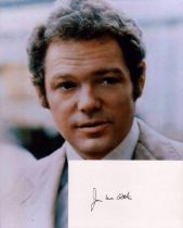 Hawaii Five-O James MacArthur actor signed white card along with lovely unsigned 10 x 8 inch