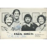 Black Abbotts signed10x8inch black and white photo. Good condition Est.