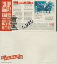 Norman Whiteside signed inside slip of The FA Cup Royal Mail FDC. Good condition Est.