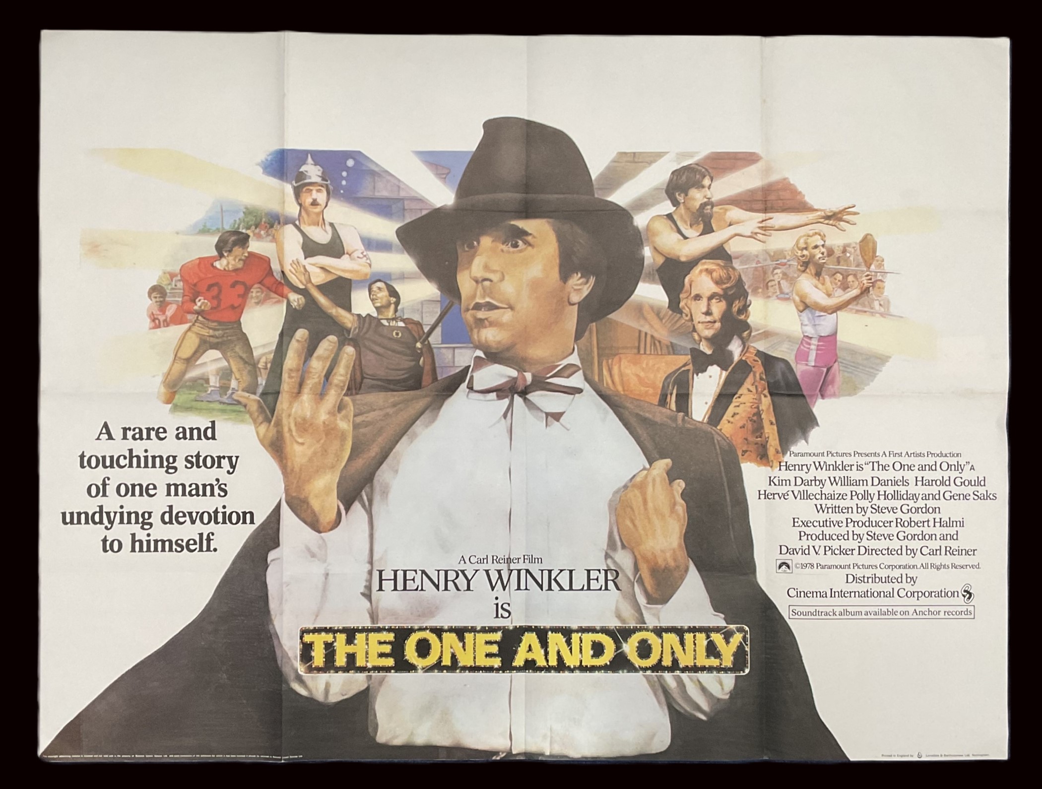 The One and Only, Original Cinema Movie Poster starring Henry Winkler, Kim Darby, William Daniels,