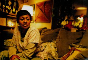 Emayatzy Corinealdi signed 12x8 colour photo. American actress. Good condition. All autographs