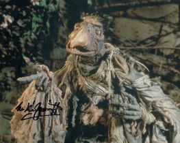 Michael Kilgarriff The Dark Crystal (1982) as SkekUng actor signed 10 x 8 inch colour photo. Good