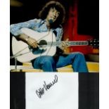 Albert Hammond signed 6x4 Inch white card and 10x8 inch colour photo. Good condition Est.