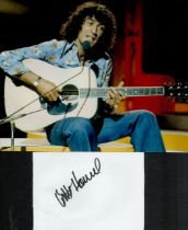 Albert Hammond signed 6x4 Inch white card and 10x8 inch colour photo. Good condition Est.