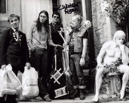 The Young Ones sitcom Christopher Ryan signed super 10 x 8 inch b/w photo, amusing scene with all
