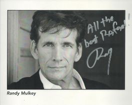 Randy Mulkey signed Promo. Black and White Photo 10x8 Inch. An Actor. Good condition Est.