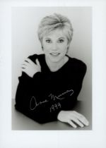 Anne Murray signed 7x5 inch black and white photo. Dated 1999. Good Condition. All autographs come