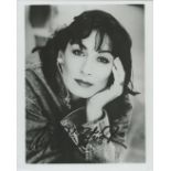 Anjelica Huston signed 10x8 inch black and white photo. Good Condition. All autographs come with a