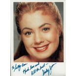 Shirley Jones signed 8x6 inch approx colour photo. Dedicated. Good Condition. All autographs come