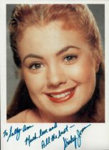 Shirley Jones signed 8x6 inch approx colour photo. Dedicated. Good Condition. All autographs come