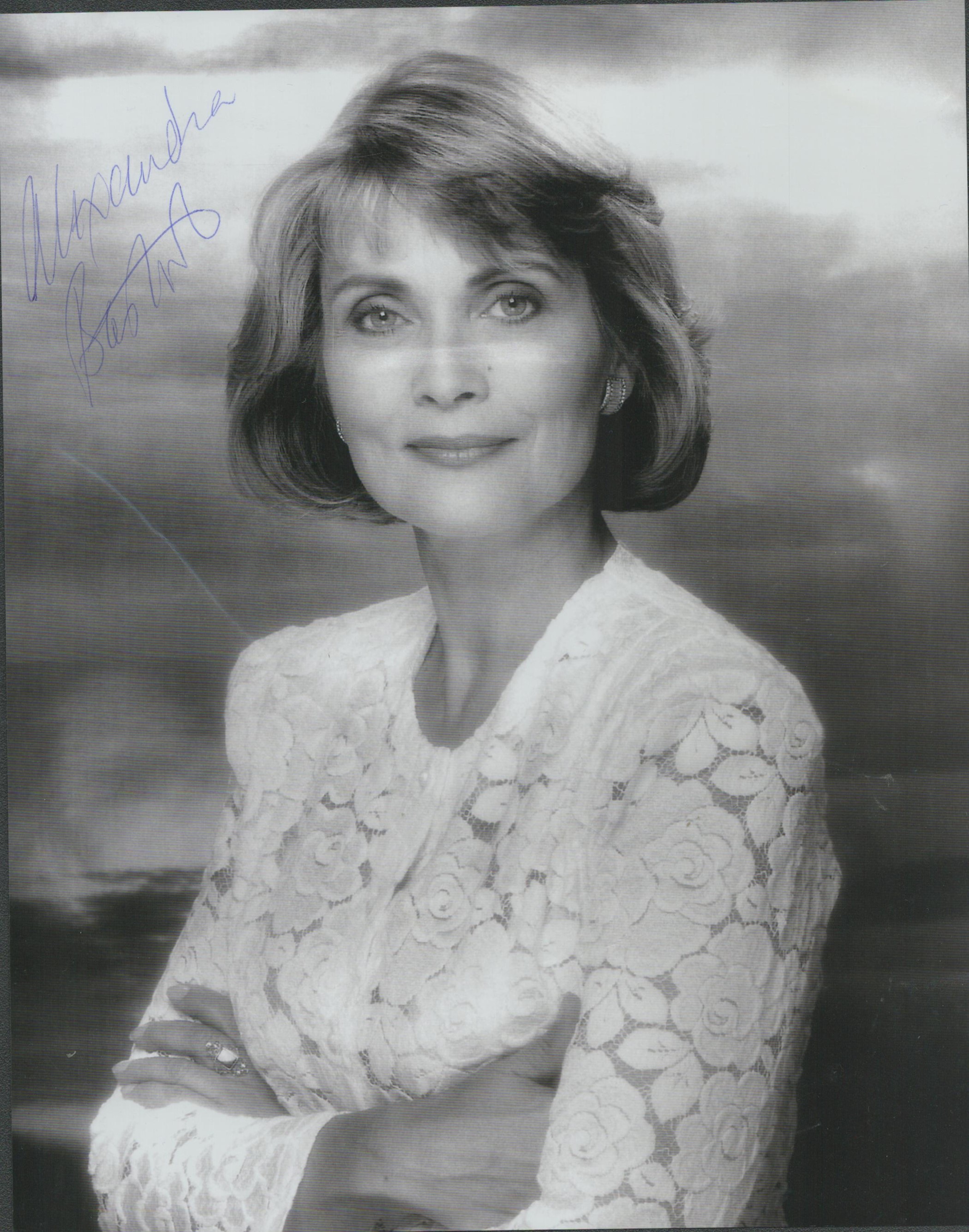 Alexandra Bastedo signed 10x8 inch black and white photo. Good Condition. All autographs come with a
