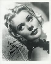 Alice Faye signed 10x8 inch black and white photo. Good Condition. All autographs come with a