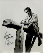 Anthony Quinn signed 10x8 inch black and white photo. Good Condition. All autographs come with a