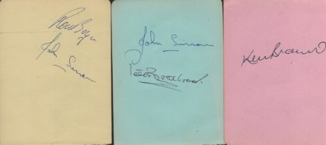 Football West Ham legends collection 3, signed album pages includes Ken Brown, John Sissons, Peter