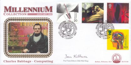 Prof Tom Killburn CBE FRS FDC. 12/1/99 London SW7 postmark. Good Condition. All autographs come with
