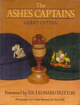 Gerry Cotter signed The Ashes Captains hardback book. Signed on inside front page. Good Condition.