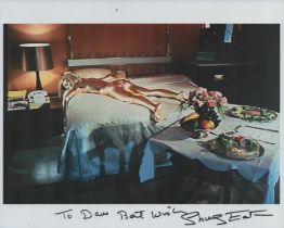 Shirley Eaton signed 10x8 inch Goldfinger colour photo dedicated. Good Condition. All autographs