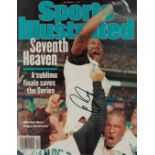 MLB star Edgar Renteria signed Sports Illustrated Magazine dated November 3, 1997, signature on