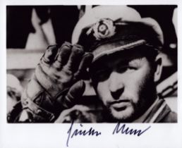 Kapitanleutnant Gunther Krech signed 5x4 inch black and white photo. Good Condition. All