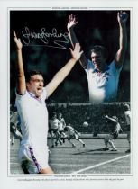 Autographed TREVOR BROOKING 16 x 12 Montage Edition : Colorized, depicting a montage of images