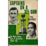 Captains on a seesaw by Phil Tresidder hardback book. Some damage to dustjacket. UNSIGNED. Good