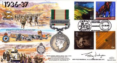 Air Vice Marshal A.G Dudgeon CBE AFC signed Great War Commemorative FDC (JS(MIL)9) PM Northwest