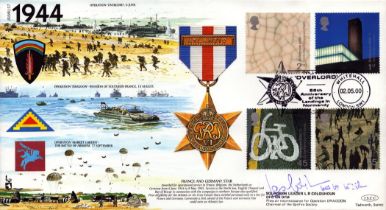 WWII Squadron Leader L R Colquhoun DFC GM DFM signed Great War 1944 Commemorative FDC (JSM(MIL)17)