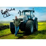Jeremy Clarkson signed 8x6 inch Diddly Squat Farm Shop colour photo. Good Condition. All
