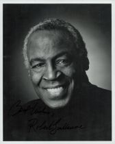 Robert Guillaume Signed 10x8 Inch Black And White Photo. Good Condition. All autographs come with