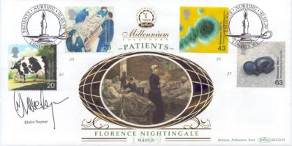 Claire Rayner signed Patients FDC. 2/3/99 London W1 postmark. Good Condition. All autographs come