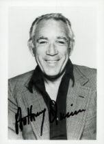 Anthony Quinn signed 7x5 inch black and white photo. Good Condition. All autographs come with a