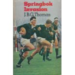 Springbok Invasion by J.B.G. Thomas hardback book. UNSIGNED. Good Condition. All autographs come