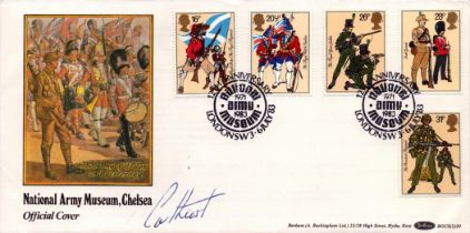 Earl Cathcart signed National Army Museum FDC. 6/7/83 London SW3 postmark. Good Condition. All