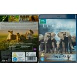 David Attenborough signed BBC Life Story DVD sleeve includes Disc signature on front. Good
