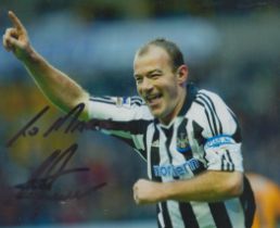 Alan Shearer signed 10x8 inch colour photo dedicated. Good Condition. All autographs come with a