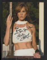 Linda Blair signed 10x8 inch colour photo dedicated. Good Condition. All autographs come with a