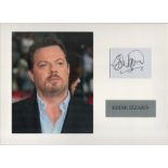 Eddie Izzard 16x12 inch mounted signature piece includes signed white card and colour photo. Good