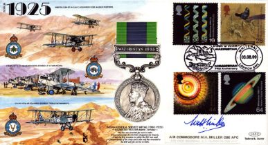 Air Commodore M.H Miller CBE AFC signed Great War 1925 commemorative cover (JS(MIL)8) PM Pinks War