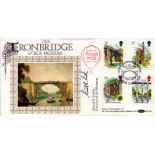 Stuart B Smith signed The Ironbridge Gorge Museum FDC. 4/7/89 Ironbridge postmark. Good Condition.
