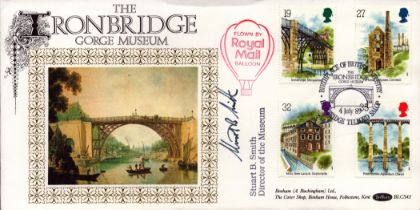 Stuart B Smith signed The Ironbridge Gorge Museum FDC. 4/7/89 Ironbridge postmark. Good Condition.