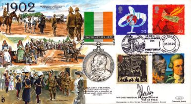 Air Chief Marshal Sir John Cheshire KCB CB FRAes signed Great War 1902 commemorative flown FDC (JS(