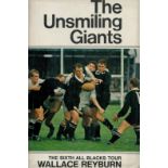 The Unsmiling giants by Wallace Reyburn hardback book. Some damage to dustjacket. UNSIGNED. Good