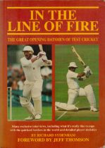 Cricket Legends multi signed Richard Sydenham softback book titled In the Line of Fire includes