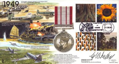 Gordon Taylor No 52 Squadron Flew Dakotas over Burma and Malaya signed 1949 HMS Amethyst