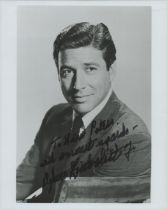Efrem Zimbalist Jr signed 10x8 inch black and white photo dedicated. Good Condition. All