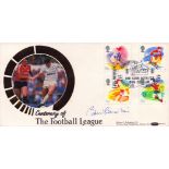 Bobby Charlton signed Centenary of Football League FDC. 22/3/88 Manchester postmark. Good Condition.