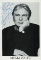 Adam Faith signed 6x4 inch black and white promo photo. Good Condition. All autographs come with a