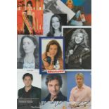 Entertainment collection 10 assorted signed promo photos includes some good names such as