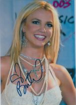 Britney Spears signed 10x8 inch colour photo. Good Condition. All autographs come with a Certificate
