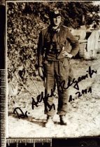 Leutnant Alfred Regeniter signed 6x4 inch black and white photo. Good Condition. All autographs come